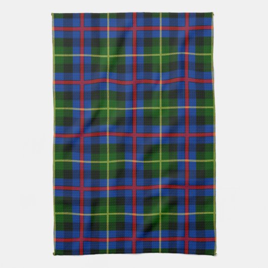 Scottish Clan Farquharson Tartan Pset Theedoek (Verticaal)