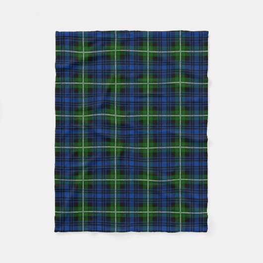 Scottish Clan Forbes Tartan Pset Fleece Deken (Voorkant)