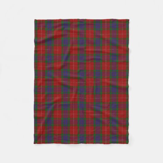 Scottish Clan Fraser Classic Tartan Fleece Deken (Voorkant)