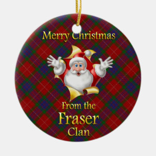 Scottish Clan Fraser kerstornament Keramisch Ornament