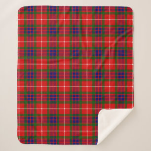 Scottish Clan Fraser of Lovat Tartan Pset Sherpa Deken