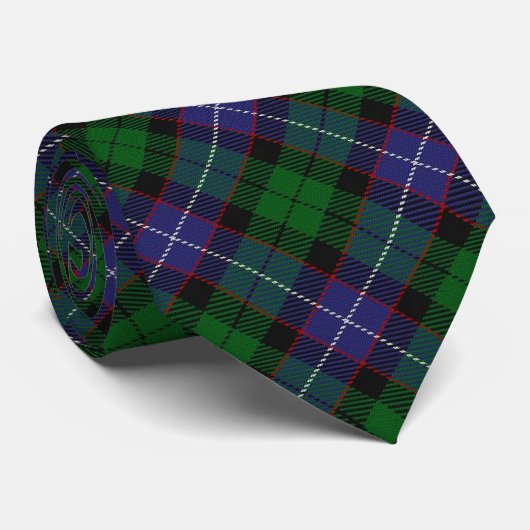Scottish Clan Galbraith Letter G Monogram Tartan Stropdas (Opgerold)