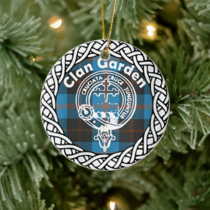 Scottish Clan Garden Tartan en Crest Keramisch Ornament
