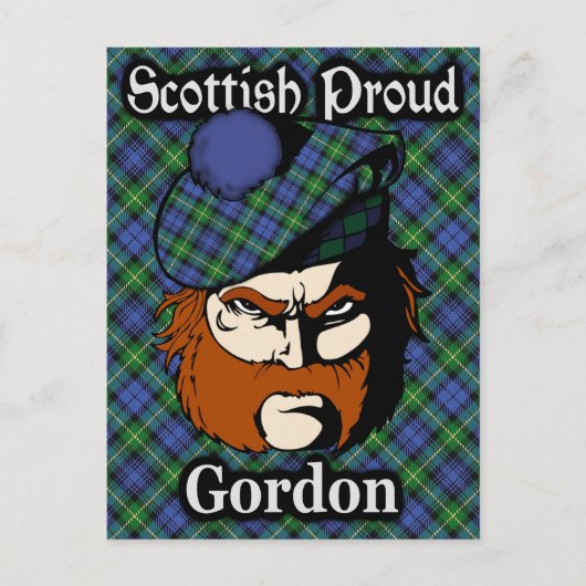 Scottish Clan Gordon Tartan Briefkaart (Voorkant)
