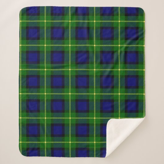 Scottish Clan Gordon Tartan Pset Sherpa Deken (Voorkant)
