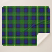 Scottish Clan Gordon Tartan Pset Sherpa Deken (Voorkant (horizontaal))