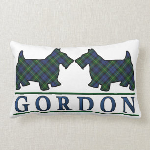Scottish Clan Gordon Tartan Scottie Dogs Kussen