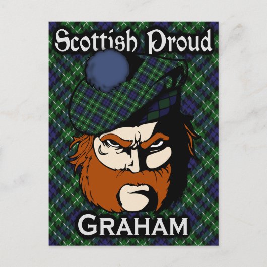 Scottish Clan Graham Tartan Briefkaart (Voorkant)
