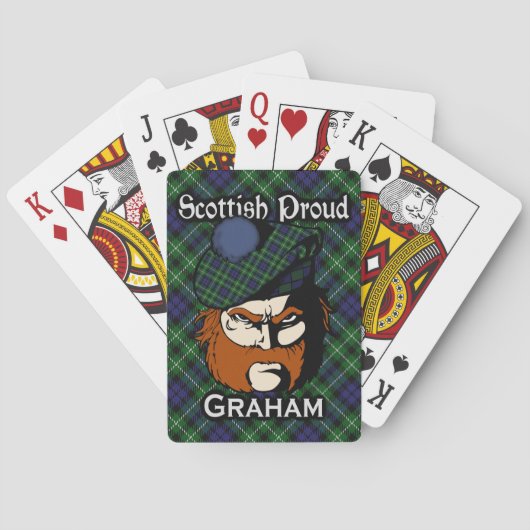 Scottish Clan Graham Tartan Deck Pokerkaarten (Achterkant)