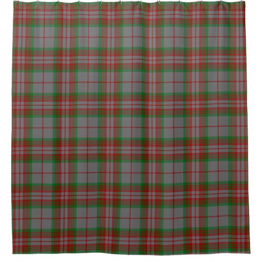 Scottish Clan Gray Tartan Pset Douchegordijn (Voorkant)