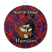 Scottish Clan Hamilton Tartan Dartboard Dartbord (Voorkant)