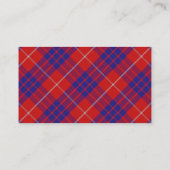 Scottish Clan Hamilton Tartan Pset Visitekaartje (Achterkant)