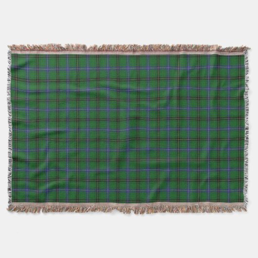 Scottish Clan Henderson Tartan Deken (Voorkant)