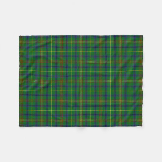 Scottish Clan Holmes Tartan Pset Fleece Deken (Voorkant (Horizontaal))