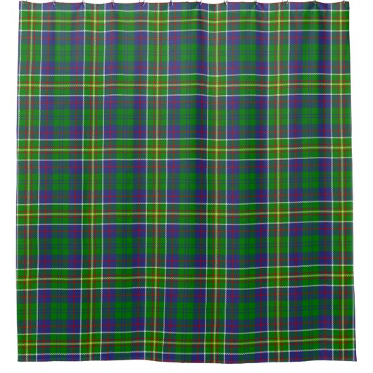 Scottish Clan Hunter Tartan Pset Douchegordijn (Voorkant)