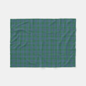 Scottish Clan Irvine Classic Tartan Fleece Deken (Voorkant (Horizontaal))
