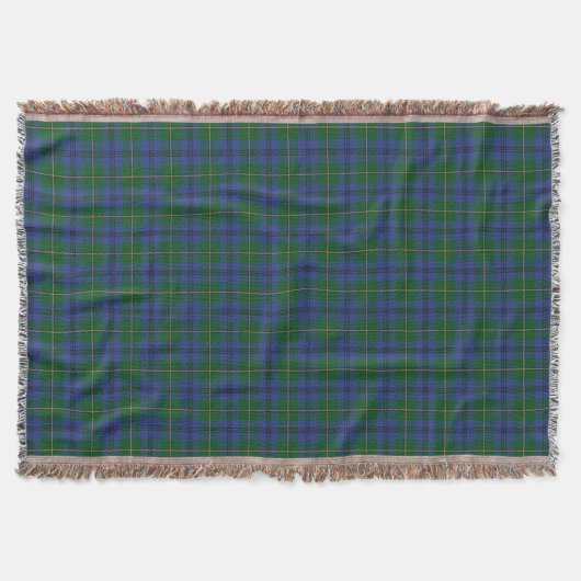 Scottish Clan Johnstone Tartan Deken (Voorkant)