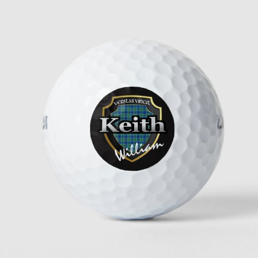 Scottish Clan Keith Personalize Jouw naam Golfballen (Voorkant)