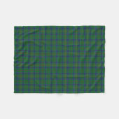 Scottish Clan Kennedy Classic Tartan Fleece Deken (Voorkant (Horizontaal))