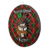 Scottish Clan Kerr Tartan Dartboard Dartbord (Voorkant Rechts)