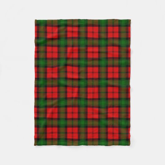Scottish Clan Kerr Tartan Pset Fleece Deken (Voorkant)
