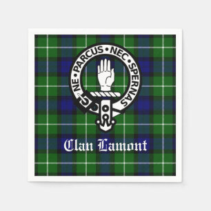 Scottish Clan Lamont Crest Badge en Taetan Servet