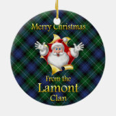 Scottish Clan Lamont kerstornament Keramisch Ornament (Achterkant)