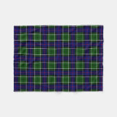 Scottish Clan Leslie Tartan Pset Fleece Deken (Voorkant (Horizontaal))