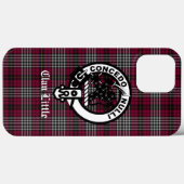 Scottish Clan Little Crest Badge and Tartan Custom Case-Mate iPhone Case (Achterkant (horizontaal))