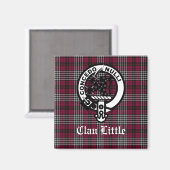 Scottish Clan Little Crest Badge and Tartan Custom Magneet (Voorkant / Achterkant)