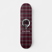 Scottish Clan Little Crest Badge en Tartan Skateboard (Voorkant)