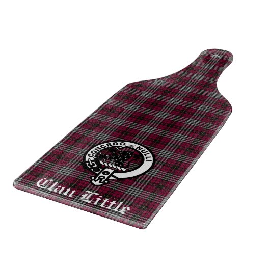 Scottish Clan Little Tartan and Crest Badge Custom Snijplank (Hoek)