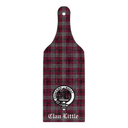 Scottish Clan Little Tartan and Crest Badge Custom Snijplank (Voorkant)