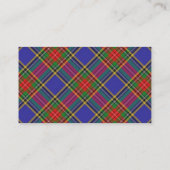 Scottish Clan MacBeth Tartan Pset Visitekaartje (Achterkant)