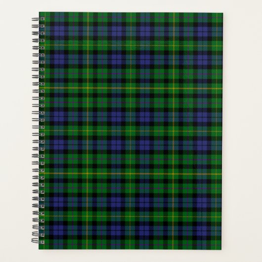 Scottish Clan MacBride Tartan Pset Planner (Voorkant)