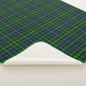 Scottish Clan MacBride Tartan Pset Sherpa Deken (3/4)