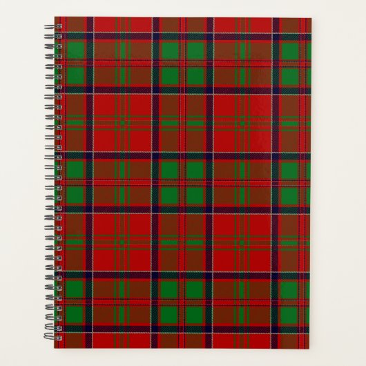Scottish Clan MacDonald of Glencoe Tartan Pset Planner (Voorkant)