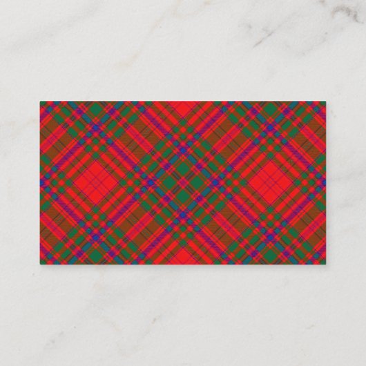 Scottish Clan MacDougall Tartan Pset Visitekaartje (Achterkant)