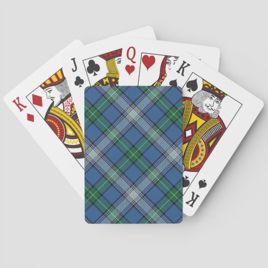 Scottish Clan MacDowall McDowell Tartan Deck Pokerkaarten (Achterkant)