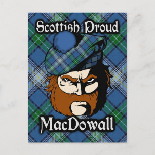 Scottish Clan MacDowall Tartan Briefkaart
