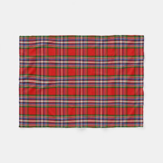 Scottish Clan MacFarlane Red Tartan Pset Fleece Deken (Voorkant (Horizontaal))