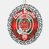Scottish Clan Macfie Tartan en Crest Keramisch Ornament (Links)