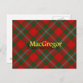 Scottish Clan MacGregor Briefkaart (Voorkant / Achterkant)