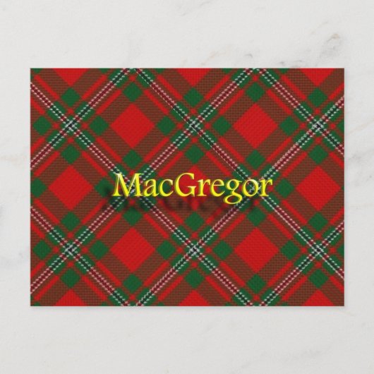 Scottish Clan MacGregor Briefkaart (Voorkant)