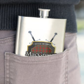 Scottish Clan MacGregor Tartan Shield en Swords Flacon (Voorbeeld)