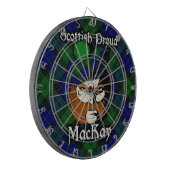 Scottish Clan MacKay Tartan Dartboard Dartbord (Voorkant Links)