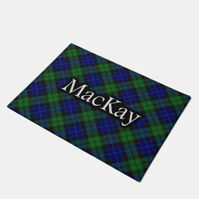 Scottish Clan MacKay Tartan Deurmat (Schuin)