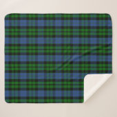 Scottish Clan MacKay Tartan Pset Sherpa Deken (Voorkant (horizontaal))
