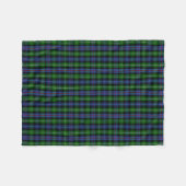 Scottish Clan MacKenzie Tartan Pset Fleece Deken (Voorkant (Horizontaal))