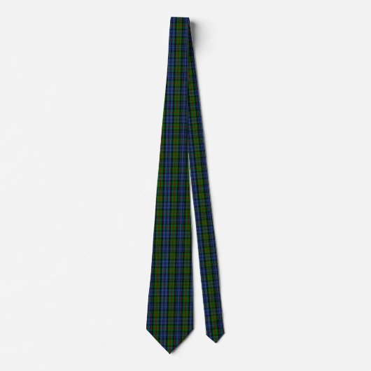 Scottish Clan MacKinlay Tartan Pset Stropdas (Voorkant)